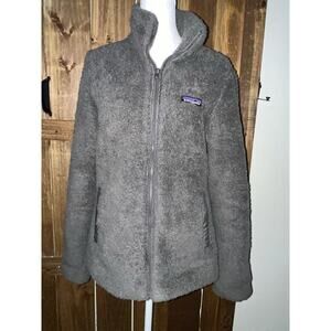 Women’s Patagonia Black Los Gatos Jacket Medium M Zip Pockets Fleece